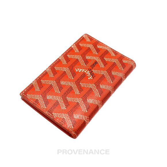 🔴 Goyard Saint Pierre Card Wallet - Orange Goyardine - Picture 5 of 9